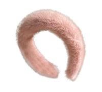 Artificial Hairband, Plush Headwear, Cozy Fit Wedding Accessory Comfortable Stylish Design Adjustable Size, Winter Hairband for Outdoor, 1.77x4.72inches