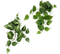 Artificial Ivy Plants in White Ceramic Pots for Indoor,Artificial Plastic Plants,Realistic Indoor Plants for Office,Table,Shelf,Decoration