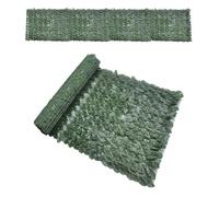 Artificial Leaf Screening - Trellis Rotin Roll With Faux Leaves | Green Artificial Hedges Panels | Garden Privacy Screens Decorative Fences For Home Balcony Yard Garden (0,5 x 2 m/19,6 x 78,7 pouces)