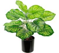 Artificial Maranthus Plant in Pot Silk Flowers Real Touch Decorative Green Plants Artificial Plants Bedrooms Leaf Plants Colorful Peach Leaves