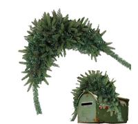 Artificial Pine Needle Garland - 43,5 in Christmas Mailbox Swag Decoration, Greenery Wreath décoratif | Beautiful Winter Outdoor Home Accent With Lifelike Branch Texture For Door Window Wall Garden Pa