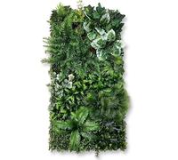 Artificial Plant Wall Panels 50cm x 100cm, Artificial Grass Wall for Indoor and Outdoor Use, Privacy Living Wall Fence for Home Garden Office Shop Café Wedding Decor (L)