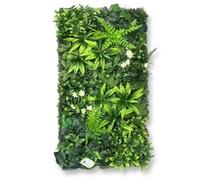 Artificial Plant Wall Panels 50cm x 100cm, Artificial Grass Wall for Indoor and Outdoor Use, Privacy Living Wall Fence for Home Garden Office Shop Café Wedding Decor (C)