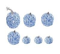 Artificial Pumpkins 7-Piece Cotton - Fabric Seasonal Pumpkins Faux for Home