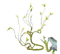 Artificial Reptile Vine - Bendable Terrarium Decor, Climbing Habitat Plant, Soft Foam Construction with Realistic Look, Tank Enrichment Supplies Easy Arrange, Jungle Vine for Frog Turtle Crab Spider