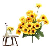 Artificial Sunflower - Realistic Silk Sunflowers | Sunflower Realistic for Flora Arrangement Wedding Bouquet Table Centerpieces | Kitchen Bouquet Sunflower Centerpieces for Wedding Fall Autumn