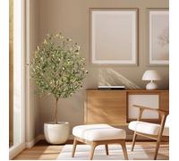 Artificielle Olivier - H 120 cm Arbre Artificiel - FLEUR-PLANTE ARTIFICIELLE vert