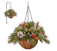 artificielle pour Noël avec lumières et décorations