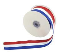 Artificielles Bande abrasive tricolore Rouge/blanc/bleu Rouleau de 25 m Style moderne