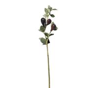 Artificielles.com - Branche de Figuier artificiel avec 3 grosses figues factice H 60 cm tres realiste