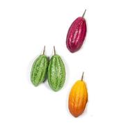 Artificielles.com - Cabosses Lot de 4 Fruits Cacao artificiels 17 cm D 7 cm