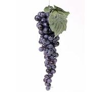 Artificielles.com - Grappe de Raisin Artificiel L 28 cm avec Feuillage 90 Raisins Bourgogne - Couleur: Bourgogne