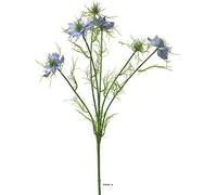 Artificielles.com - Nigelle de Damas artificielle, 6 ramures, H 66 cm Bleu royal - BEST - couleur: Bleu royal 250