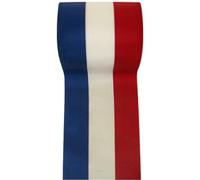 Artificielles.com - Ruban tissu Tricolore gros grain largeur 100 mm bobine de 25 mètres - dimhaut: H 100 cm - couleur: Multi 010