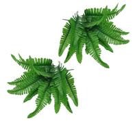 artificielles de fougère artificielles, 2 pièces de Vert Artificiel résistant aux UV | Fougères artificielles pour décoration intérieure et extérieure texturée