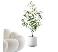 artificielles en Pot, Fausses Feuilles de gypsophile | Ornement décoratif pour Bureau, intérieur, Chambre à Coucher, Salle de Bain, Professionnels occupés, citoyens âgés, extérieur, Salon