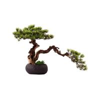 artificiels décoratifs Pin bonsaï Artificiel, Simulation de Style Chinois, Plante en Pot, présentoir décoratif Bureau