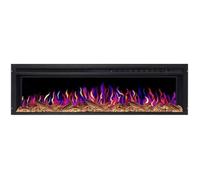ArtiFlame AF58 Multicolor Insert Électrique Encastrable - Son de Crépitement, Flamme 3D, 1800W