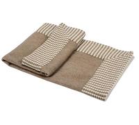 Artigiani del Cashmere Couverture pour bébé 100% cachemire Marron avec bordure tricotée en cachemire 10 cm d'un côté 70 x 90 cm.