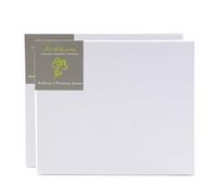 ARTIKUM 2X Linge Premium 80x90cm | Toile sur châssis 80 x 90 cm | 100% Toile de Lin ±430gsm Triple apprêt, prêt à Peindre châssis avec Toile