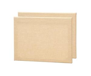 ARTIKUM Lot de 2 toiles de jute sur châssis - 60 x 80 cm - Couleur naturelle - Toile de toile de jute à peindre - Châssis rectangulaire tendu prêt à peindre - Toile de jute à peindre