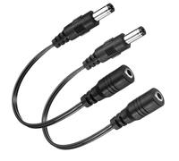 Artilits Câble de caméra de surveillance 5,5 x 2,1 mm vers 3,5 x 1,35 mm, adaptateur CC mâle vers femelle de 5,5 x 2,1 mm vers 3,5 x 1,35 mm fabriqué pour bande lumineuse LED, caméra de