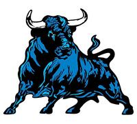 Artimagen Autocollant Taureau Bleu 80x60 mm.