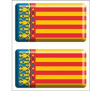 Artimagen Lot de 2 autocollants rectangulaires Communauté Valencienne Résine