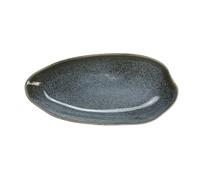 Ard'time - Grand Plat Gris en Céramique, Plat pour Nourriture, pour Décoration, pour Centre de Table, Plat Uni, Elégant et Robuste, Collection Zao