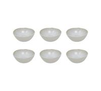 Artime - Lot de 6 Petits Bols, bols à Yaourt, à Dessert, à Glace, Bols en Céramique Uni Blanc, Contenance 150ml, Adapté Lave-Vaiselle et Micro-onde