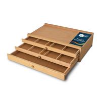 Artina Boite de Rangement en Bois pour matériel de Peinture tiroirs