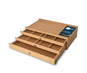 Artina Boite de Rangement en Bois pour matériel de Peinture tiroirs
