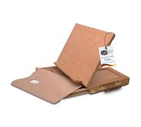 Artina Calais Planche Dessin en Bois - Mini Chevalet de Peinture Portable avec Coffret 33x26x24 cm - Table Réglable avec Tiroir et Palette Mélange de Peinture