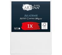 Artina Canvas toile peinture grand format châssis entoilés en bois FSC® | 70x90cm blanche 100% coton tableau a peindre Stable double apprêt qualité fine Akademie