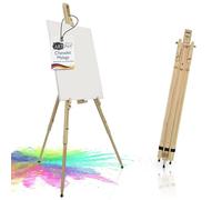 Artina chevalet peinture pliable pour toiles à 100cm en bois