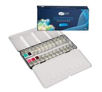 Artina Colaro Boîte Aquarelle avec 48 Demi-Godets - Palette Aquarelle - Boîte Métallique pour Remplir avec Aquarelles
