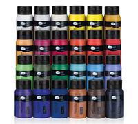Artina Kit de 24 peintures acryliques 500 ml Crylic - Séchage rapide 24x500 ml Peintures acryliques -Couleurs de base, étanche à l’eau et haute pigmentation