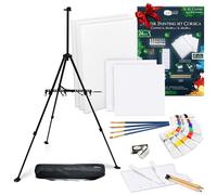 Artina kit peinture acrylique 24 pcs avec chevalet aluminium pliable