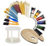 Artina Kit pour peinture acrylique - 6 tubes de couleurs acrylique + accessoires