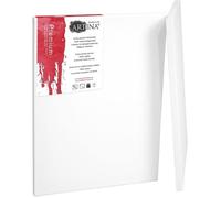 Artina Lot de 2 Toile à peindre 60 x 80 cm 380g/m² Premium - Apprêtée 3 fois - Châssis entoilé - Qualité fine