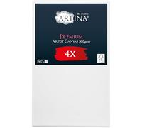 Artina Lot de 4 3D Canvas Toile Peinture Grand Format FSC® Châssis Bois