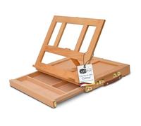Artina mallette chevalet boîte planche à dessin avec tiroir rangement table | 33,5x26x27cm des accessoires et fournitures avec Malette Compartiments peinture artiste antidérapant peindre dessiner Colmar