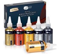 Artina Metallic kit peinture acrylique métallisée séchage rapide pour toile
