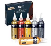 Artina Metallic kit peinture acrylique métallisée séchage rapide pour toile
