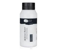 Artina Peinture Acrylique Blanc 1000ml Crylic - Couleur Acrylique Fortement Pigmentées & Séchage Rapide - Couleur Blanc Titane Brillante avec Grande Opacité pour Peintres