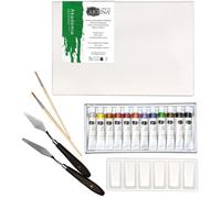 Artina Set De 19 Pieces Pour Peinture Acrylique Milano Chevalet De Table