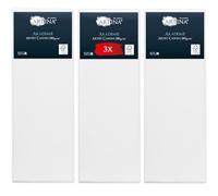Artina Set de 3 Canvas Toile Peinture 50x150 cm - Tableau Peinture Châssis Entoilés en Bois FSC© - Tableau a Peindre Blanche 100% Coton 280g/m² - Toiles à Peindre Stable Akademie