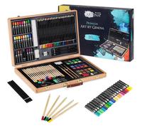 Artina Set de 89 pièces avec coffret dessin Genova - Set de peinture XXL dans coffret en bois