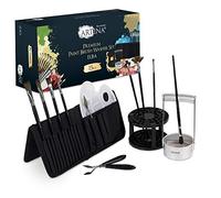 Artina Set de Peinture 8 pinceaux Couteaux 3 spatules Palette Sac mélange
