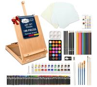 Artina Set de Peinture Vincent 188 pièces avec Chevalet - Coffret de Peinture pour débutants et Artistes avec 188 accessoires